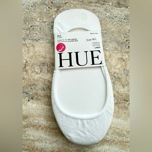 HUE Hidden Cotton Liner Socks in White